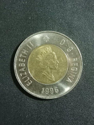 1996年加拿大 2 DOLLARS雙色幣