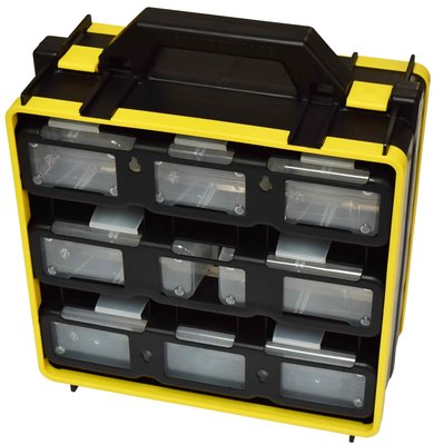 *韋恩工具* AOK 專業多功能零件收納盒含背帶 萬用盒12件組 螺絲 工具 收納 PAC-303015-12K