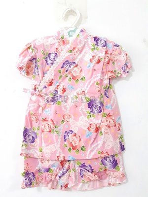 ✪胖達屋日貨✪褲款 80cm 粉底 小惡魔 薔薇 珍珠 日本製 女 寶寶 兒童 和服 浴衣 甚平 抓周 收涎 攝影