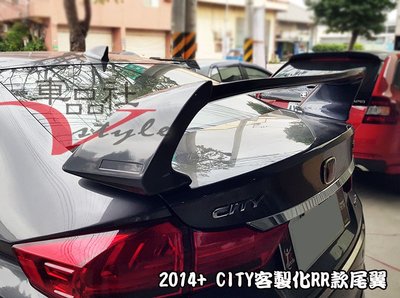 【車品社空力 】2014 2015 2016 HONDA CITY 客製化RR款尾翼 原廠雙色完工價