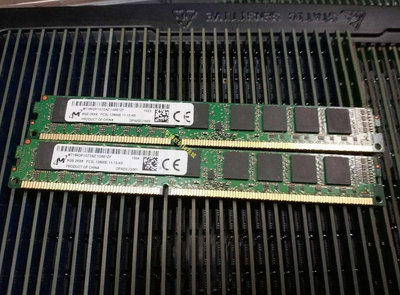 鎂光 8G 2RX8 PC3L-12800E DDR3 1600 純ECC 半U窄版 VLP 記憶體條