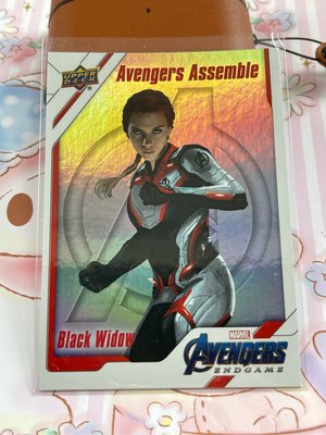 2020 Upper Deck Marvel Avengers Endgame & Captain Assemble Black Widow AA-9