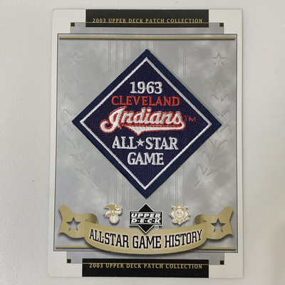 BA-美國職棒【克里夫蘭印地安人】MLB 1963年主場全明星賽 賽事臂章 刺繡貼布