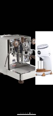 LELIT 義式咖啡機220v+ NICHE NG63白色磨豆機110v 咖啡機/磨豆機/義式 優惠組合