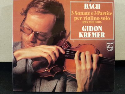 CD~Kremer,Bach3 Sonate e 3 Partite Per Violino Solo Bwv1001-1006克萊曼巴哈3小提琴奏鳴曲與3組曲