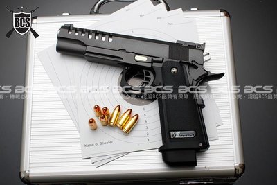 【BCS武器空間】WE HI-CAPA 5.1 14孔洞版 6mm黑色CO2手槍-WCH016
