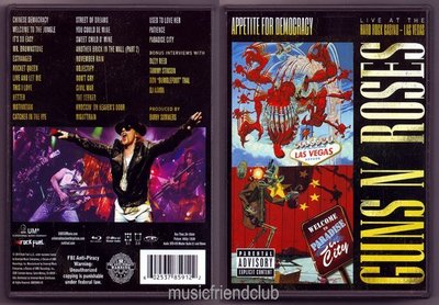 音樂居士新店#Guns N Roses Appetite for Democracy Live Hard Rock () DVD