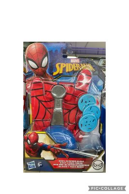 新款 Marvel漫威蜘蛛人蜘蛛絲飛盤手套發射器Spider-Man Web Launcher Glove