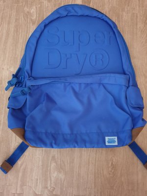 SuperDry極度乾燥正品正版寶藍後背包