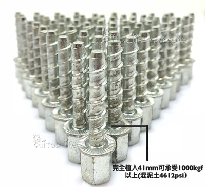 《安卡螺絲-M63841-600支下標區》3分內牙 水泥螺絲 自切螺紋 鍍鋅螺絲 冷氣冷凍空調專業工具