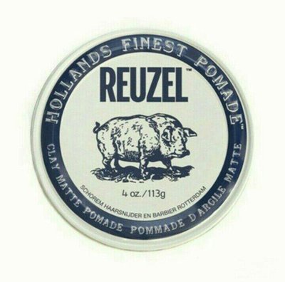 REUZEL CLAY MATTE 白豬油 無光澤髮蠟/1瓶/4Oz/113g-公司正貨