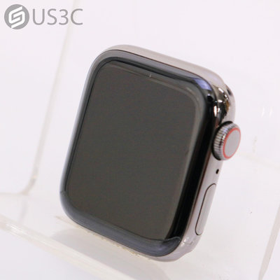 【US3C-高雄店】【一元起標】公司貨 Apple Watch 6 40mm LTE版 不鏽鋼錶殼 黑色 睡眠監測 ECG心電圖測量 蘋果手錶