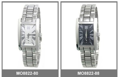 24-Watch【MOMA 簡約羅馬 ARMANI款 時尚腕錶 (黑) MO8822 女錶】全新公司貨