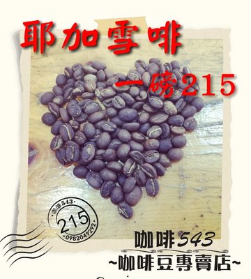 [咖啡543] 非洲 衣索比亞 耶加雪啡 菲 妃 咖啡豆 粉 接單烘培 ㄧ磅215 特價 精品 香濃