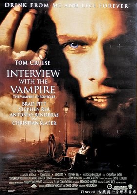 @【Visconti】電影原版海報-Interview with the Vampire夜訪吸血鬼(美國版1994年)