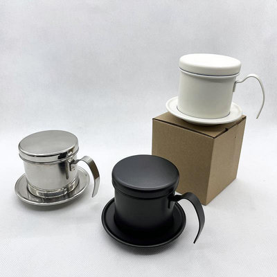 咖啡壺 越南滴漏壺 304不銹鋼咖啡滴濾壺 家用沖泡咖啡壺 過濾杯滴滴壺