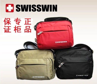 專櫃正品SWISSWIN時尚斜挎包 休閒單肩包旅行挎包橫款方包SW5051V   658元 •