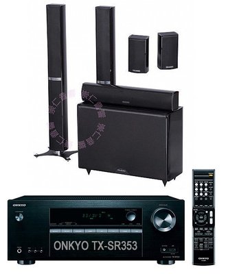 台中『崇仁視聽音響』【ONKYO TX-SR393 + Wharfedale Achromatic MICRO Ⅱ】薄型