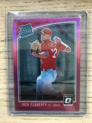 MLB Jack Flaherty optic rated rookie pink 球員卡 聖路易紅雀隊 棒球