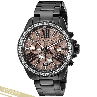 雅格時尚精品代購 Michael Kors腕錶  MK5879大錶盤 滿鑽 三眼 石英女錶 手錶 美國代購