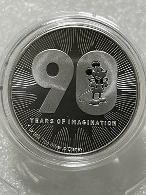 紐埃 2018 米奇 90 周年紀念銀幣 1 盎司98243