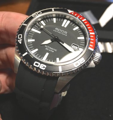 【錶帶家】代用 EPOS 愛寶時水鬼潛水錶 3413 或 3413c 20mm 圓弧完全密合矽膠錶帶含安全扣