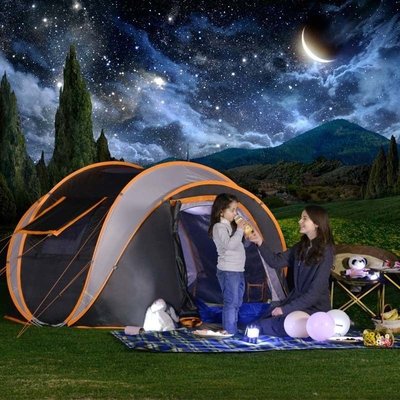 促銷 徽羚羊帳篷戶外3-4人全自動雙層防暴雨賬蓬野外野營露營帳篷套餐可開發票