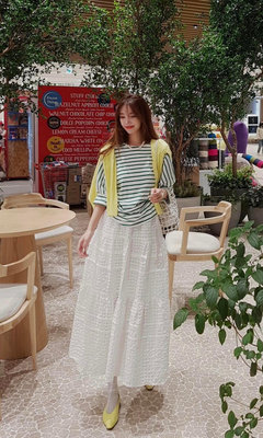 ♥️ AMY DRESS ♥️ 🎎韓國🎎 527 正韓 寬鬆條紋飛鼠袖設計 / 七分袖上衣