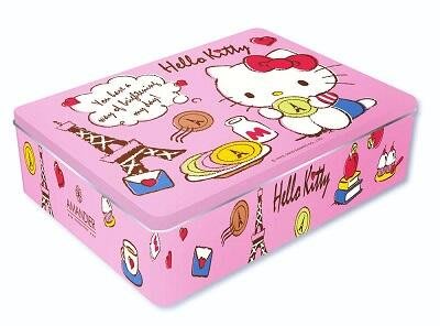 Hello Kitty禮盒/凱蒂貓空鐵盒/收納盒/收藏盒/置物盒/教具盒/禮物盒/包裝盒/飾品盒/珠寶盒/發票盒/文具盒