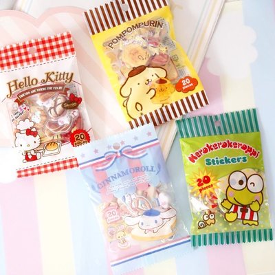 日本 三麗鷗 Hello Kitty 凱蒂貓 可愛糖果袋 立體泡棉貼 手帳本 裝飾 貼紙 手帳貼