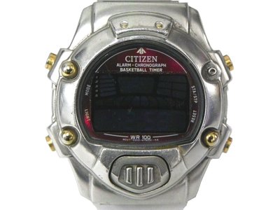 電子錶 [CITIZEN WR100] 星辰 鋼彈頭電子錶[液晶面]/中性/新潮/軍錶