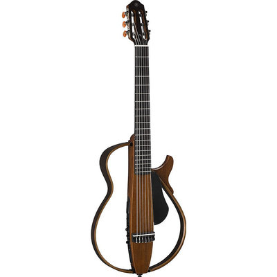 《民風樂府》預購中 Yamaha 山葉 SLG-200N 窄柄尼龍弦靜音吉他 原木色 可插電外接 多樣的功能 公司貨