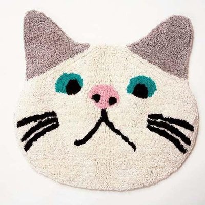 貓雜貨 日本 TAACHAN 貓臉 地墊