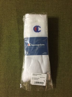 Champion 3 Pack Long Socks 白色 高筒襪 針織Logo 一組3雙 現貨 尺寸：EU39-42/ UK6-8