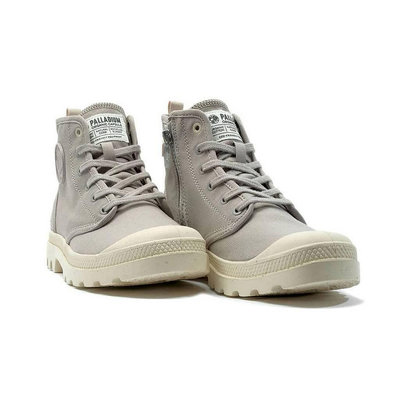 PALLADIUM PAMPA HI ZIP ORGANIC 灰色 拉鍊帆布靴 男女鞋 79101-090