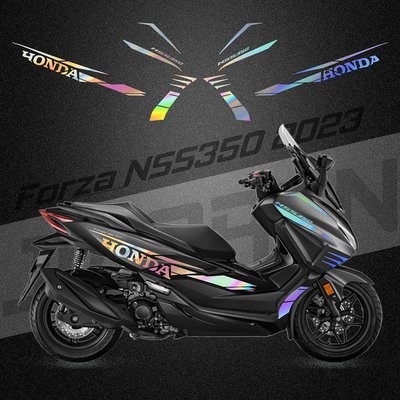 HONDA 本田 Forza 350 2023 貼紙摩托車條紋貼花清單變化
