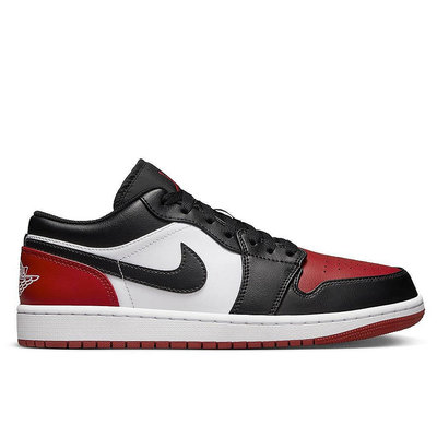 【Runner潮鞋鋪】NIKE AIR JORDAN 1 LOW BRED TOE CHICAGO 白黑紅【553558-161】