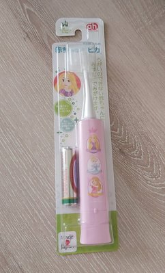 全新日本帶回日本專櫃AKACHAN阿卡將超可愛迪士尼公主0-2歲適用可替換刷頭電動牙刷(日本製)