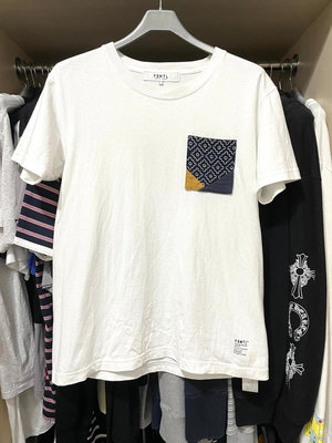 FDMTL 白色 口袋 T-Shirt 二手美品