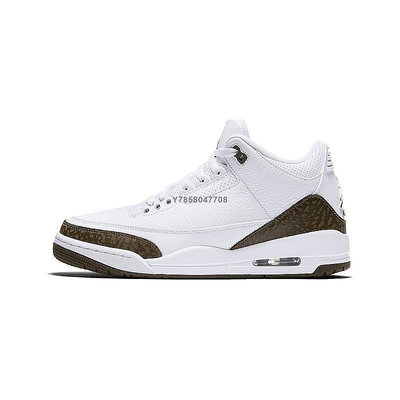 【正品】Air Jordan 3 Mocha AJ3 136064-122 黑白棕摩卡咖啡休閒運動籃球鞋男鞋[飛凡男鞋]
