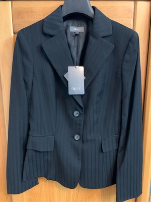 全新-吊牌未拆 G2000 條紋羊毛混紡西裝套裝（西裝外套、長褲、裙子）原價$7720
