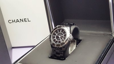 CHANEL 香奈兒 J12 H0685 黑色高科技陶瓷材質 38mm機械錶