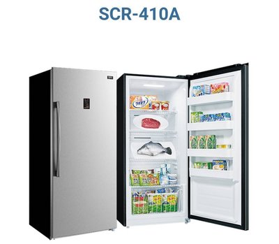 台灣三洋 SANLUX 410L 單門 直立式 變頻風扇 自動除霜 冷凍櫃 SCR-405FA  $19200