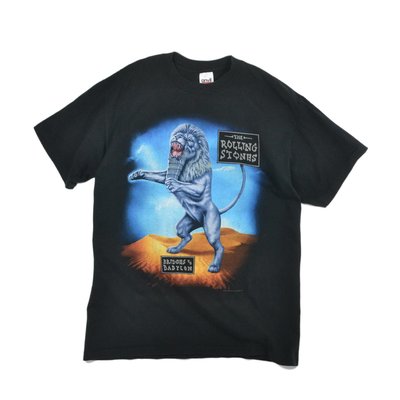 已售出anvil Tee 美國製 官方 滾石 世界巡迴 黑 L 英國 搖滾 樂團 印刷 短袖 圓領 T-shirt
