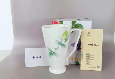 香蘭社皇家玫瑰花骨瓷馬克杯