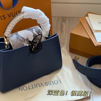 現貨熱銷-大牌潮款新款經典藍色包包很高級的藍色