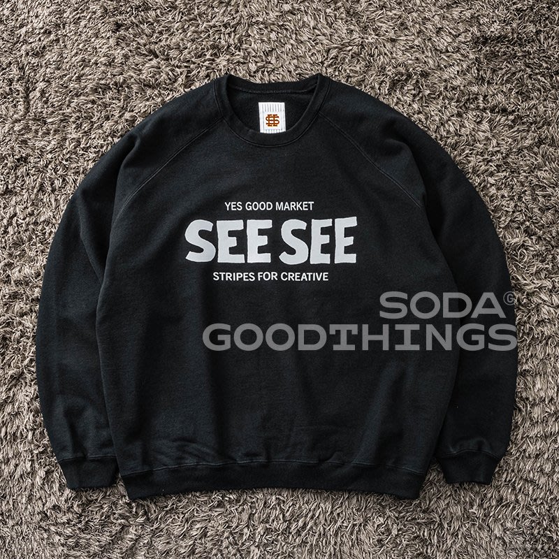 現貨#YGM × SEE SEE × SFC RAGLAN 聯名反光LOGO衛衣22aw | Yahoo奇摩拍賣