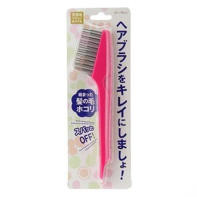 [霜兔小舖]日本代購 Lucky 髮梳專用清潔刷 梳子清潔刷  貝印