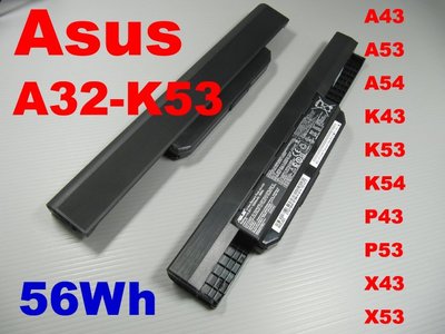 原廠 asus A43 A43B A43BY A43E電池 A43F A43J電池 A43JA A43JB K53