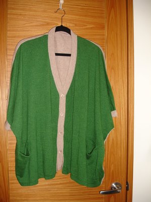 韓製羊毛混紡外套+可變化圍巾